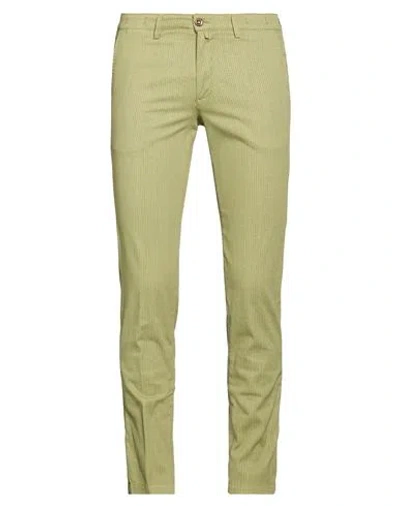 Exigo Man Pants Lime Green Size 32 Cotton, Elastane