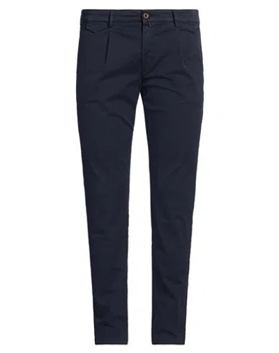 Exigo Man Pants Navy Size 38 Cotton, Elastane In Blue