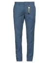 Exigo Man Pants Slate Blue Size 40 Cotton, Linen, Elastane