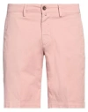 Exigo Man Shorts & Bermuda Shorts Light Pink Size 42 Cotton, Elastane