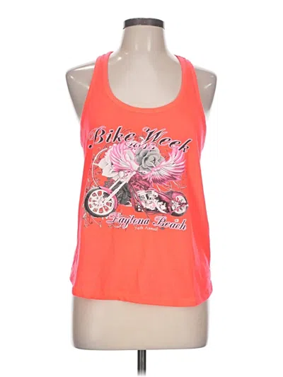 Pre-owned Exist Tank Top Pink Halter Neckline Tops
