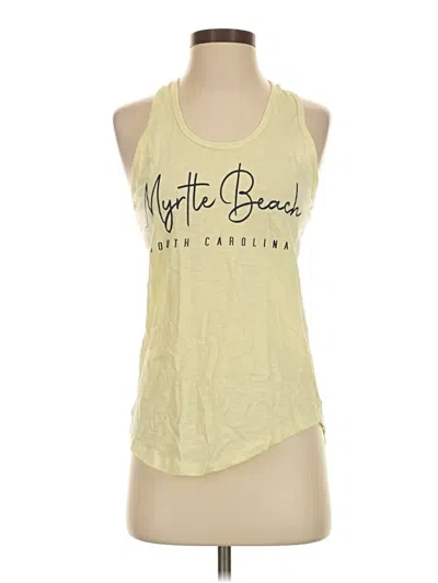 Pre-owned Exist Tank Top Yellow Halter Neckline Tops