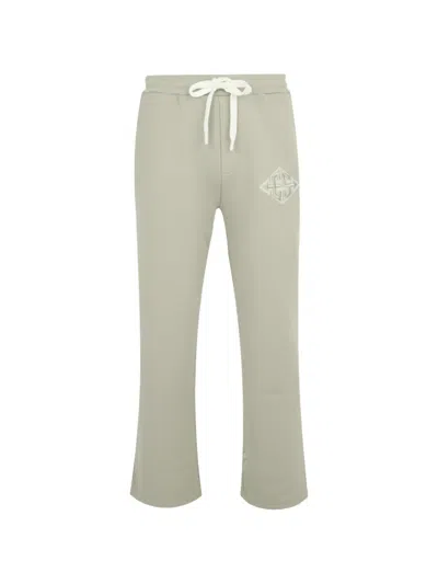 Exit Society Fractured X Logo-print Drawstring Track Pants In Green