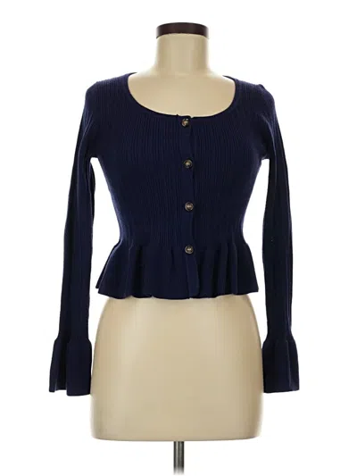 Pre-owned Exlura Cardigan Sweater In Blue