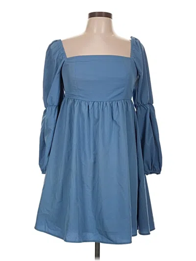 Pre-owned Exlura Casual Dress In Blue