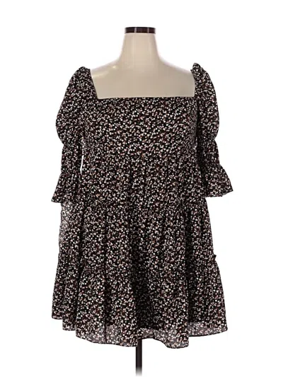 Pre-owned Exlura Casual Dress In Brown
