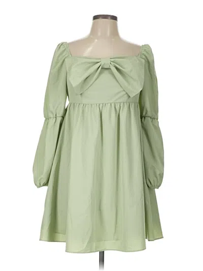 Pre-owned Exlura Casual Dress In Green