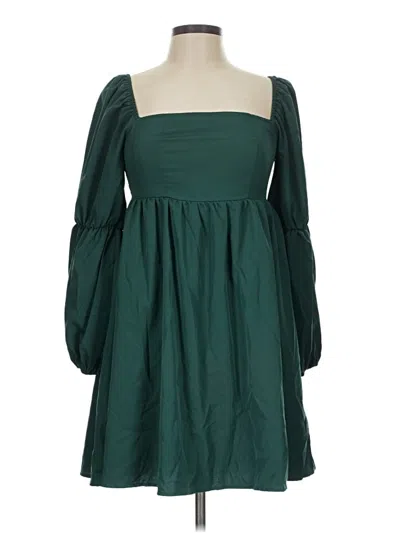 Pre-owned Exlura Casual Dress In Green