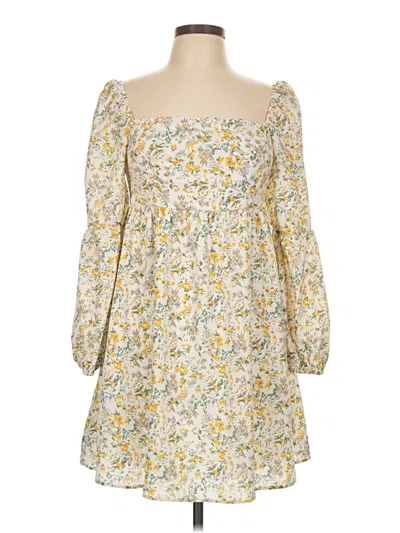 Pre-owned Exlura Casual Dress In Yellow