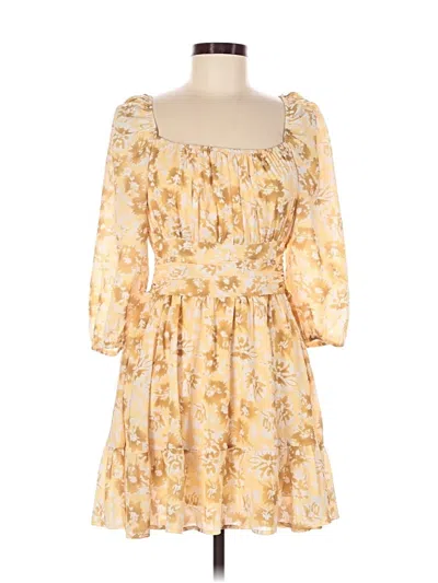 Pre-owned Exlura Casual Dress In Yellow