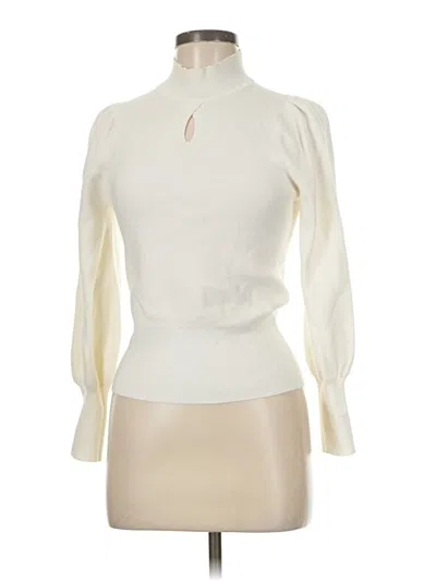 Pre-owned Exlura Turtleneck Sweater In White
