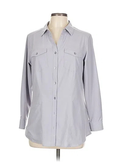 Pre-owned Exofficio 3/4 Sleeve Blouse In Gray