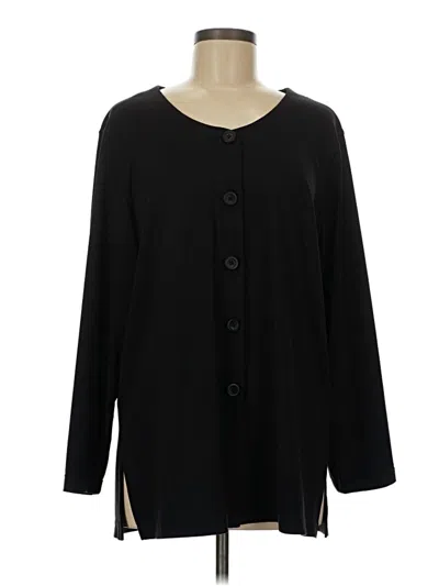 Pre-owned Exofficio Cardigan Sweater In Black