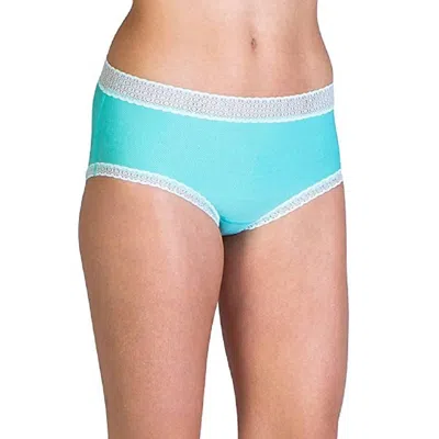 Exofficio Give-n-go Lacy Full Cut Brief Panty In Isla In Blue