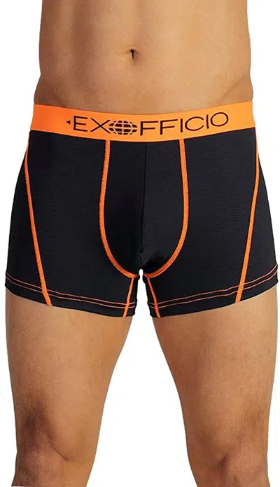 Exofficio Give-n-go Sport Mesh Boxer Brief In Curfew In Black