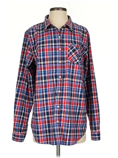 Pre-owned Exofficio Long Sleeve Blouse In Blue