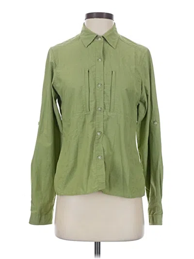 Pre-owned Exofficio Long Sleeve Button Down Shirt In Green