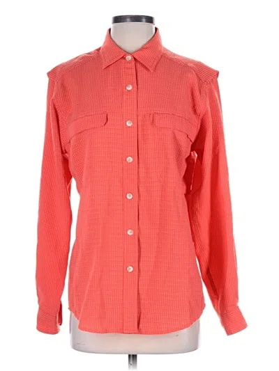 Pre-owned Exofficio Long Sleeve Button Down Shirt In Orange