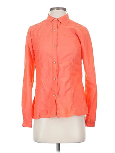 Pre-owned Exofficio Long Sleeve Button Down Shirt In Orange