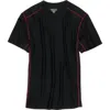 EXOFFICIO MEN'S GIVE-N-GO SPORT MESH CREW TOP IN BLACK