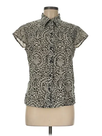 Pre-owned Exofficio Short Sleeve Blouse In Ivory