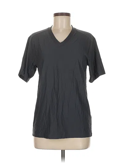 Pre-owned Exofficio Short Sleeve Top Gray V Neck Tops