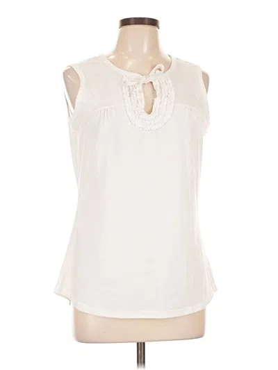 Pre-owned Exofficio Sleeveless Blouse In Ivory