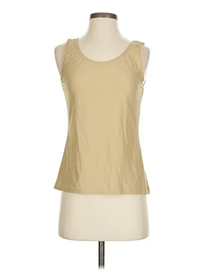 Pre-owned Exofficio Tank Top Tan Halter Neckline Tops