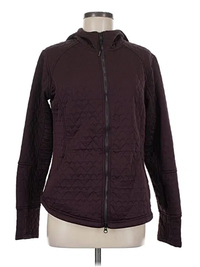 Pre-owned Exofficio Zip Up Hoodie In Burgundy