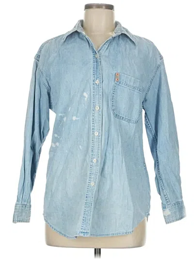 Pre-owned Exp Jeans By Express Denim Jacket In Blue