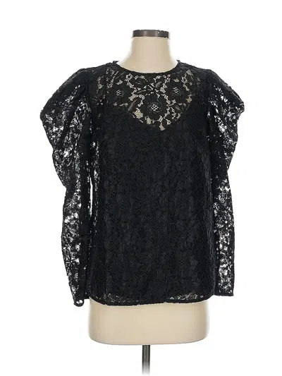 Pre-owned Express 3/4 Sleeve Blouse In Black