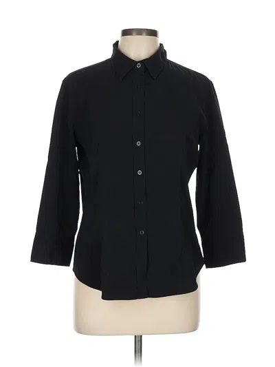 Pre-owned Express 3/4 Sleeve Blouse In Black