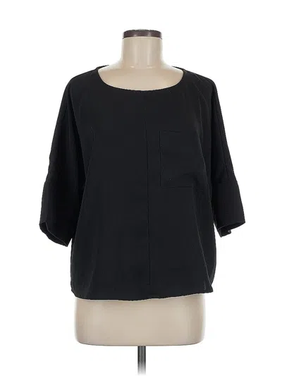 Pre-owned Express 3/4 Sleeve Blouse In Black
