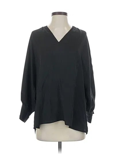 Pre-owned Express 3/4 Sleeve Blouse In Black