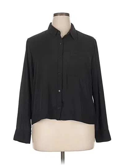 Pre-owned Express 3/4 Sleeve Blouse In Black