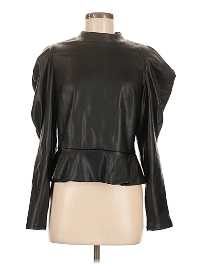 Pre-owned Express 3/4 Sleeve Blouse In Black