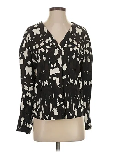 Pre-owned Express 3/4 Sleeve Blouse In Black