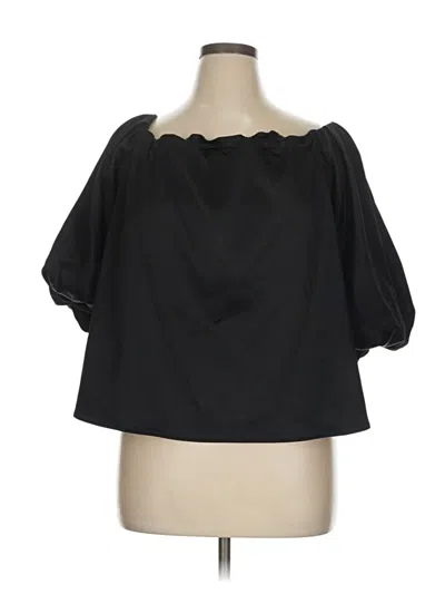 Pre-owned Express 3/4 Sleeve Blouse In Black