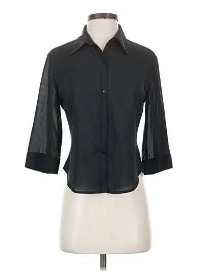 Pre-owned Express 3/4 Sleeve Blouse In Black