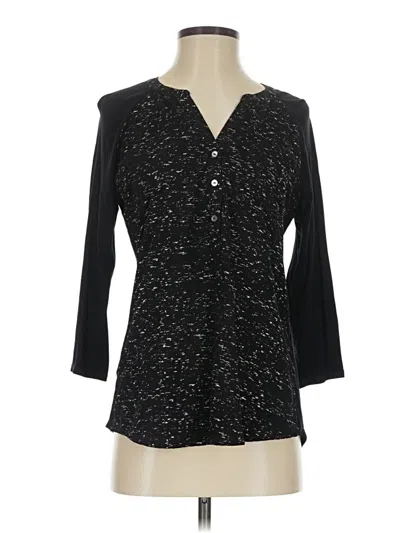 Pre-owned Express 3/4 Sleeve Blouse In Black
