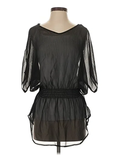 Pre-owned Express 3/4 Sleeve Blouse In Black