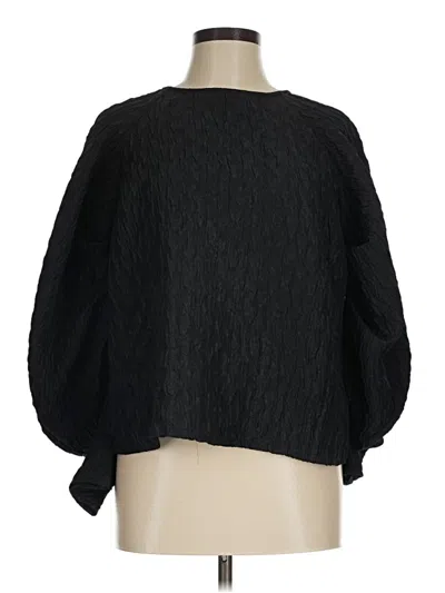 Pre-owned Express 3/4 Sleeve Blouse In Black
