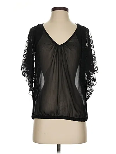 Pre-owned Express 3/4 Sleeve Blouse In Black