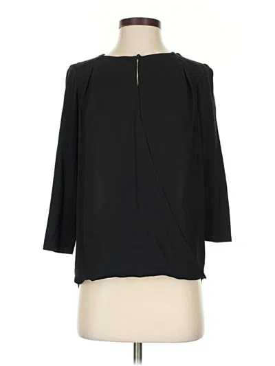 Pre-owned Express 3/4 Sleeve Blouse In Black
