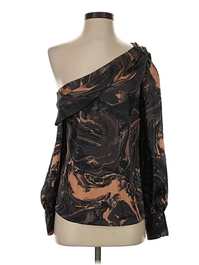 Pre-owned Express 3/4 Sleeve Blouse In Black