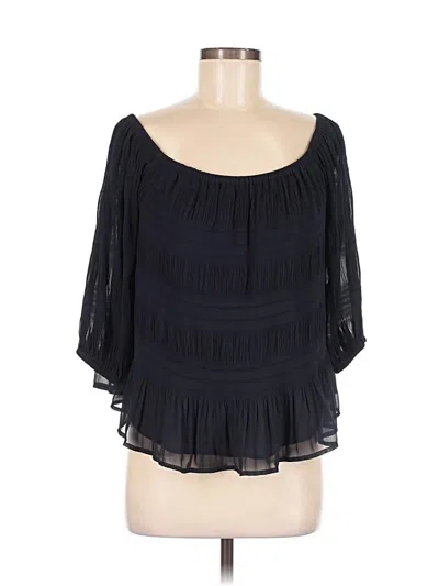 Pre-owned Express 3/4 Sleeve Blouse In Black