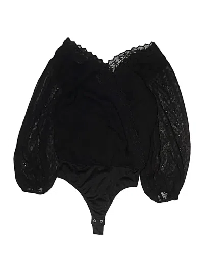 Pre-owned Express 3/4 Sleeve Blouse In Black