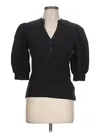 Express 3/4 Sleeve Blouse In Black