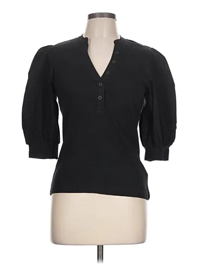 Express 3/4 Sleeve Blouse In Black