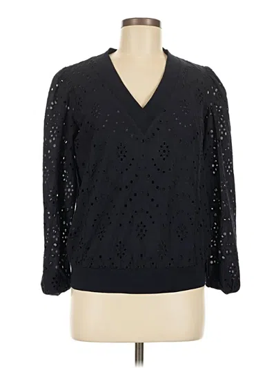 Pre-owned Express 3/4 Sleeve Blouse In Black